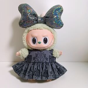 Custom Disney Haunted Mansion Dress and Oversized Bow Made to fit Labubu